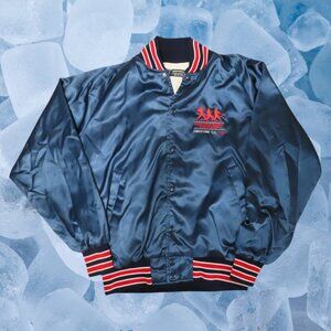 Vintage 1987 MAJOR LEAGUE BASEBALL PLAYERS ALUMNI Men's Large USA Bomber Jacket